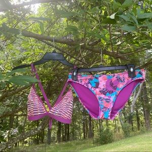 Lolë top Carve Designs bottoms small swimsuit